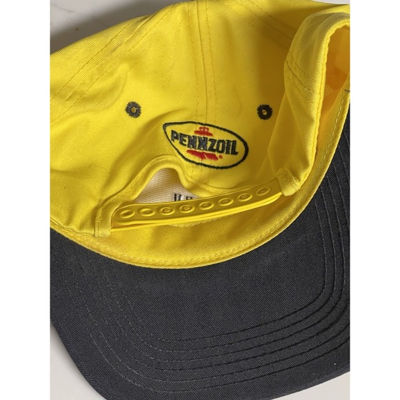 Vintage 90s PENNZOIL RACING STRAP BACK HAT Cap‎ K Products Nascar Lightly Worn - Picture 5 of 6